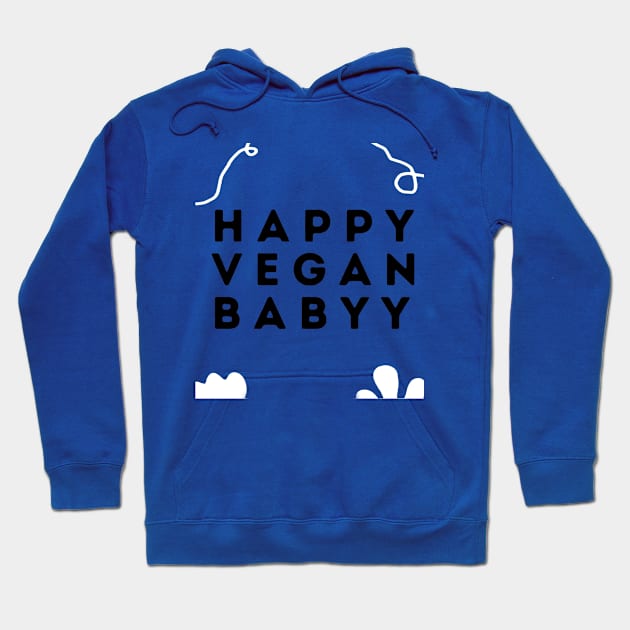 Happy Vegan Baby Hoodie by The Lost Flix